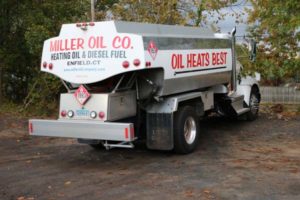 image of a miller oil company heating oil delivery in enfield connecticut