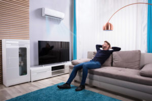 image of a ductless hvac system