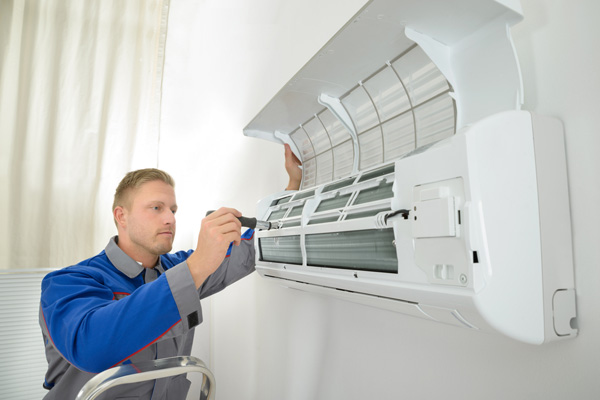 image of heat pump maintenance