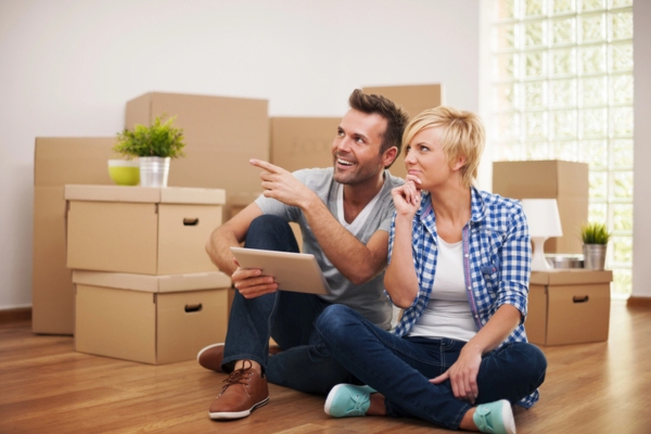 couple thinking about installing a ductless HVAC system
