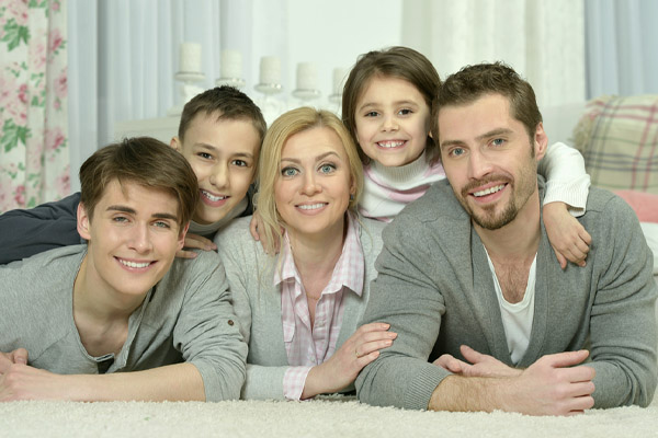 image of a family enjoying comfort of new efficient heating oil system