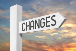wooden sign that says changes depicting HVAC system