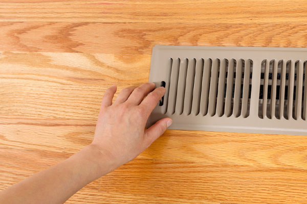 air conditioning vent with ac unit that is blocked