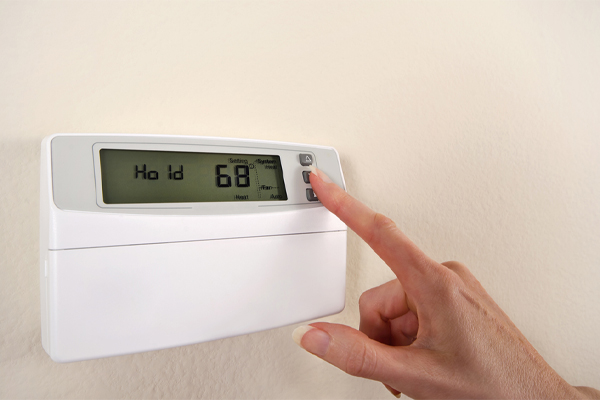image of a wi-fi thermostat for air conditioning system