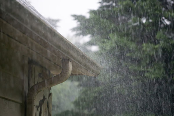 image of rain water depicting water in oil tank