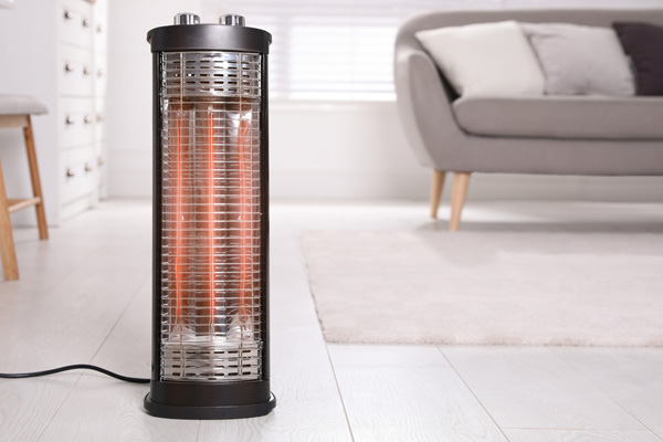 image of a space heater depicting home heating tips