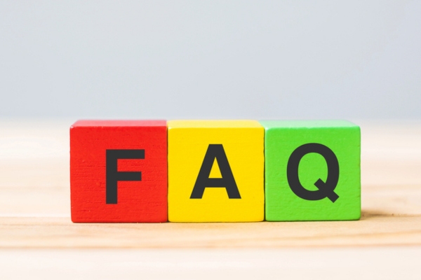 FAQ spelled using colorful wooden letter cubes depicting questions about Oil-Fired Hydronic Heating